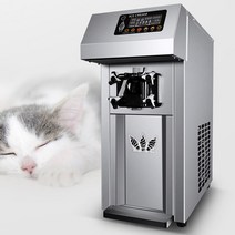 프리미엄 아이스크림단일 맛 아이스크림 기계 상업 12L/h 데스크탑 소프트 메이커 R404 1200W, 01 110V