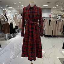 숲(SOUP) [SOUP] [66%할인] 벨티드 체크 원피스 SXAOPT1