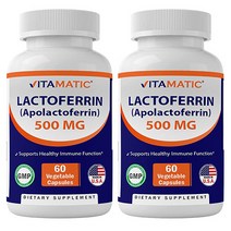 Vitamatic 비타메틱 락토페린 500mg 60캡슐 2개, 60정