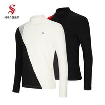 세바스찬골프 남성 컬러 블록 긴팔 티셔츠 L531 L532