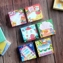러블리 곰돌이 떡 메모지 8x8cm - 귀여운 떡메 캐릭터 메모지 16종, 6. 핸드폰