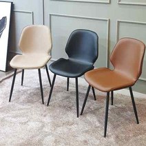 체어아울렛 도로시체어 카페 인테리어 업소용 디자인 철제 커피숍의자, 블랙, 1개