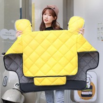 전기차 바람막이는 겨울 덧대 겨울 전기자동차 축전지 바람막이 방수 보온, 옐로우