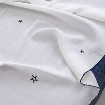 더플럼 시원한 풍기인견 여름 홑 이불 슈퍼싱글 자수 멜로스티치 공법, 차콜