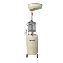 엔진 오일 교환기 펌프 석션기 회수통 폐유 수거통, 회색 단일 오일 리시버오일 추출 없음