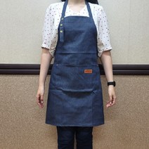 방가지똥 앞치마 데님 어린이집 보육교사 미술용 미용실