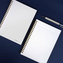 만년필용 Reservoir 레저버 노트 01_격자(Grid) 화이트 : Reservoir Ring Note A5 Grid - White