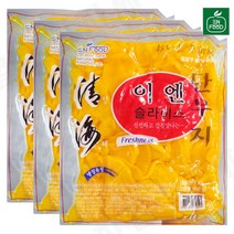 [31마켓] 이엔푸드 슬라이스 단무지 1kg x 3개