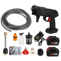 무선고압세차기 세척기 세차기 무선 고압 탈착형 충전식 사계절용 배터리, 7500mah EU