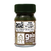 GN33202/ 가이아노츠 [202] 올리브 그린 (15ml) 건담 프라모델 피규어 밀리터리 도료