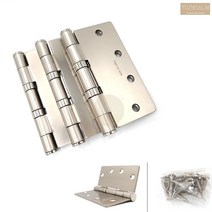 3P 일반 합금 경첩 그레이 가정용 방문 화장실문 경칩 셀프 인테리어, 3개