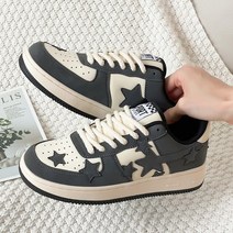 패들 킥판디자이너 보드 슈즈 스타 플랫 스니커즈 Zapatillas Mujer 레이스업, 01 Black_09 44