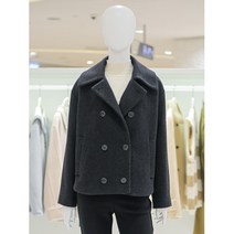[AK PLAZA] [비지트인뉴욕] 울믹스숏더블피코트 (VYWJK81)