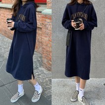 [숙대공장] 여자 기모 후드 롱 원피스 데일리룩 루즈핏 패션 코디 여름 반팔 프릴 미디 나시 여성