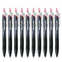제트스트림 유성 단색 볼펜 1.0mm SXN-150-10 10P, 레드 10P