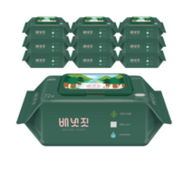 배냇짓 네이처 포레 아기물티슈 캡형, 20팩, 3개
