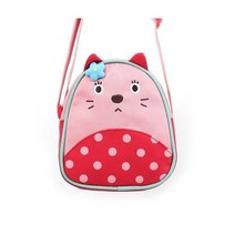 [바보사랑] 샐리캣 럭키 크로스백 핑크 고양이 캐릭터 숄더백