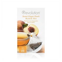 레볼루션 티 스위트 진저 피치 티백 16개입 8팩 revolution tea Sweet Ginger Peach Black Tea 16 Count