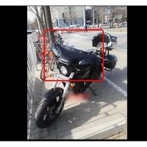 GV650 미라쥬650 튜닝파츠 윈드실드 스크린 거치대 포함, 유광블랙