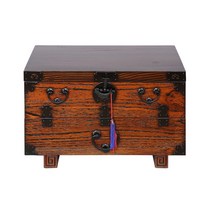 민규네고가구 무쇠 돈궤 반닫이 제기함 2.5 원목 인테리어 전통 엔틱 고전 수납장, 단품