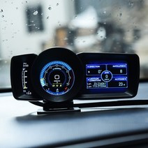 듀얼 스크린 헤드 업 디스플레이 OBD2 자동 GPS 스마트 HUD 지원 게이지 디지털 주행 거리계 보안 알람 물, 05 Japanese Version