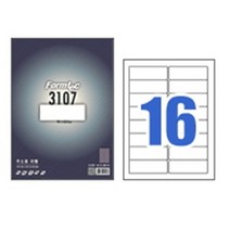할인존BG3T69 / 한국폼텍 폼텍라벨지 3107 (16칸/100매), 단일 1장당 칸 수
