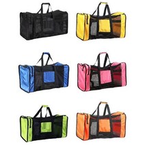 채집망 조과통 러기지택 다이브컴 핫 메쉬 더플 기어 비치 가방 스노클링 장비 다이빙시계, Black