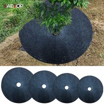 수목 보호대 보온재 나무 월동준비6 크기 부직포 뿌리 덮개 링 잡초 장벽 두꺼운 보호대, 32cm 10팩