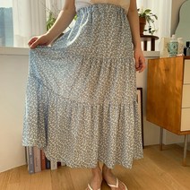 우드피카 여성용 플라워 롱스커트