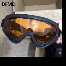 CS 스키샌드 모터사이클 스포츠 헬멧 안경 고글 고글 고글 고글 더스트 방지 크로스컨트리 고글, 블랙프레임오렌지슬라이스