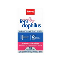 Jarrow Formulas 자로우 펨 도피러스 Fem Dophilus 여성 질 유산균 상온보관 60 베지캡슐 재로우 포뮬러스, 60정, 1개