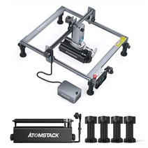 CNC조각기 공작기계 목재CNC가공 새로운 Atomstack X20 Pro 130W 레이저 조각기 CNC Lazer 기계 공기 보조, 회전하는 X20_EU 플러그