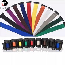 뜨거운 판매 10 pcs/포장/3m 개폐식 벨트 메커니즘 군중 제어 stanchion/대기열 장벽, 03 black_01 3M
