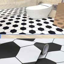 바닥시트지 두꺼운 PVC 욕실 주방 미끄럼 방지 내마모성 벽지 방수 바닥 스티커 벽, 축구, 60x500cm, [04] football