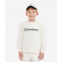 COVERNAT 커버낫 키즈 KIDS 어센틱 로고 맨투맨 (크림)