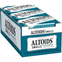 Altoids Smalls Sugar Free Wintergreen Mints 알토이즈 무설탕 윈터그린 민트 캔디 10g 18팩, 1개