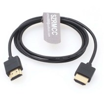 고속 4K 2.0 60P HDMI 호환 얇은 소프트 케이블 Z 캠 E2 태블릿 캐논 소니 DSLR 카메라 ATOMOS 포트키 모니, 01 30cm
