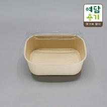 직사각 종이도시락 (투명뚜껑) 세트 - 중( R650)