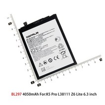 휴대폰충전기 레노버 휴대 전화 용 BL295 BL303 배터리 K5S Pro Z6 Lite 6.3 인치 Z5s, 02 BL297