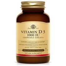 솔가 비타민 D3 1000 IU 츄어블 타블렛, 100개입, 2병