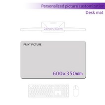 애니 만화 캐릭터 일러스트 게이밍 마우스 대형 패드custom playmat deskmat 1200x600 diy pink kawaii 메이션 카펫 게임 genshin pad, 2mm, 01 600x350mm