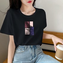 티셔츠 여성 흰티 반팔 블랙 노브라티 면 운동 데일리룩 여름