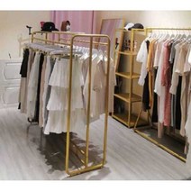 쇼핑몰 행거 여성 옷 가게 매장 창업 스탠드 디자인, 가로 100 세로 150 (플랫)