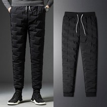 깔깔이 남자 누비바지 방한 솜 남성 골프 패딩 깔바지