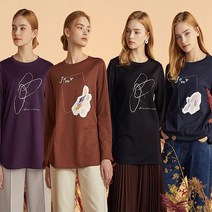 [홈쇼핑 인기상품] 에스연 아트웍 가을 티블라우스 4종