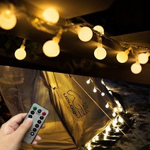 LED 감성 캠핑 전구 줄조명 스트링 파티 라이트 알전구 오징어등 와이어 앵두 야외 조명 무드등, 02.화이트앵두전구 대 10M 80구