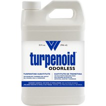 1 Quart (Pack of 1) Weber Odorless Turpenoid Artist Paint Thinner and Cleaner 946ml (32 Fl Oz) Bo, White