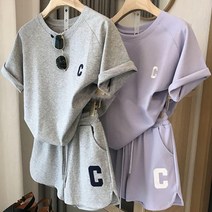 올린 여자 C자수 트레이닝 상하 세트