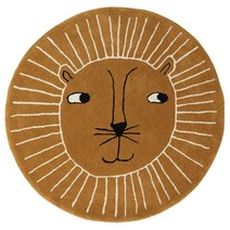 덴마크 OYOY Mini 사자 카페트 러그 95 x 95cm