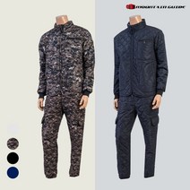 마운틴가이드 겨울 등산복 작업복 건빵 카고 깔깔이 기모 패딩SET PFM-S2204-2400